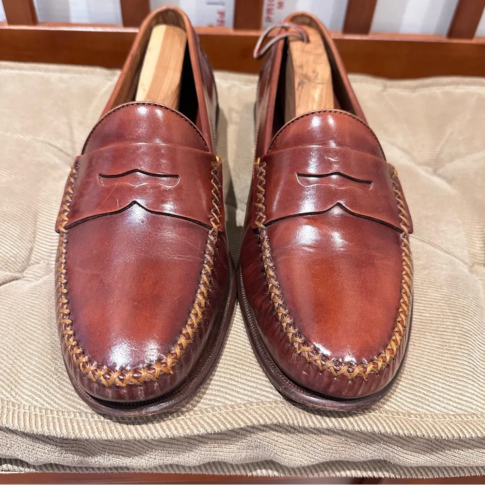 Nordstrom Men's Brown Leather Penny Loafers